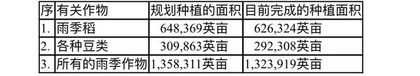 实皆省瑞帽专区今年雨季种植了62万多英亩雨季稻